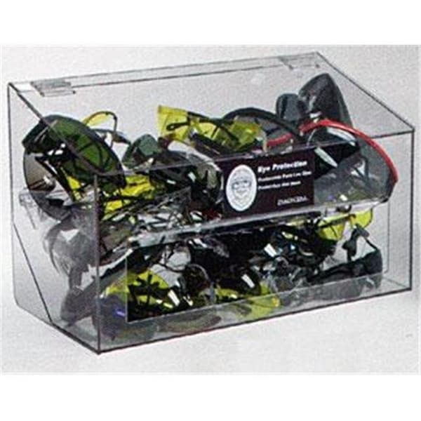 Rack’Em Racks RackEm Racks 5146 70Pair Safety Glasses Dispenser with Lid Clear Plastic 5146